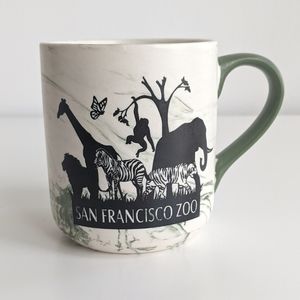 San Francisco Zoo Green Marble Swirl Mug